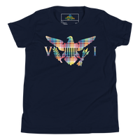 Thumbnail for Virgin Islands Madras Flag Youth Short Sleeve T-Shirt