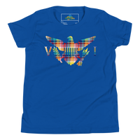 Thumbnail for Virgin Islands Madras Flag Youth Short Sleeve T-Shirt