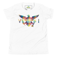 Thumbnail for Virgin Islands Madras Flag Youth Short Sleeve T-Shirt