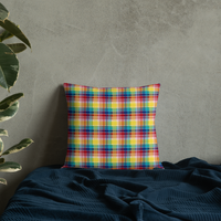 Thumbnail for Virgin Islands Madras Throw Premium Pillow