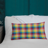 Thumbnail for Virgin Islands Madras Throw Premium Pillow