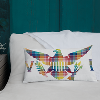 Thumbnail for Virgin Islands Madras Throw Premium Pillow