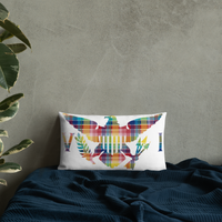 Thumbnail for Virgin Islands Madras Throw Premium Pillow