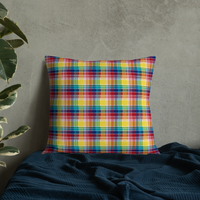 Thumbnail for Virgin Islands Madras Throw Premium Pillow