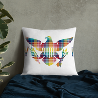 Thumbnail for Virgin Islands Madras Throw Premium Pillow