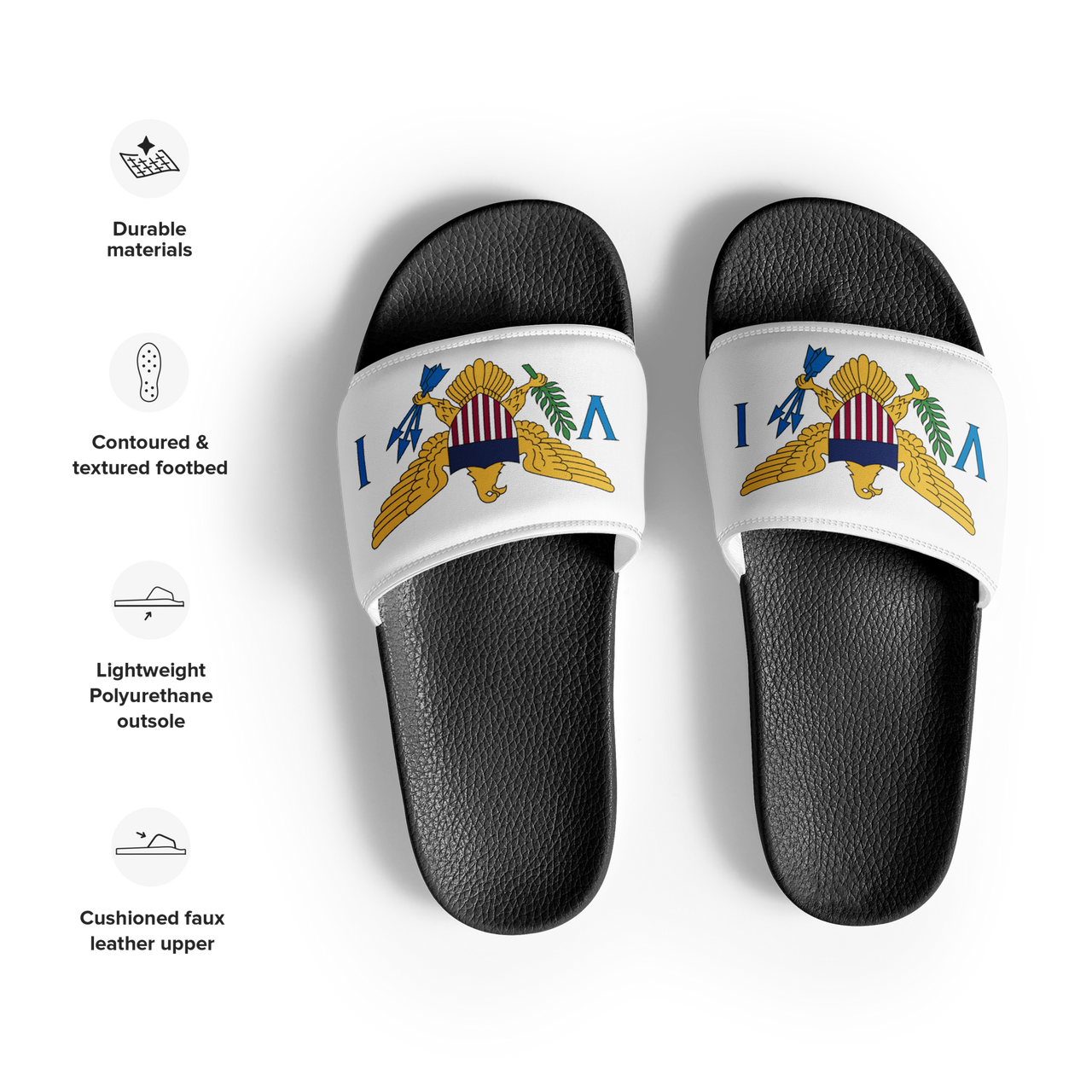 Virgin Islands Flag Men’s slides