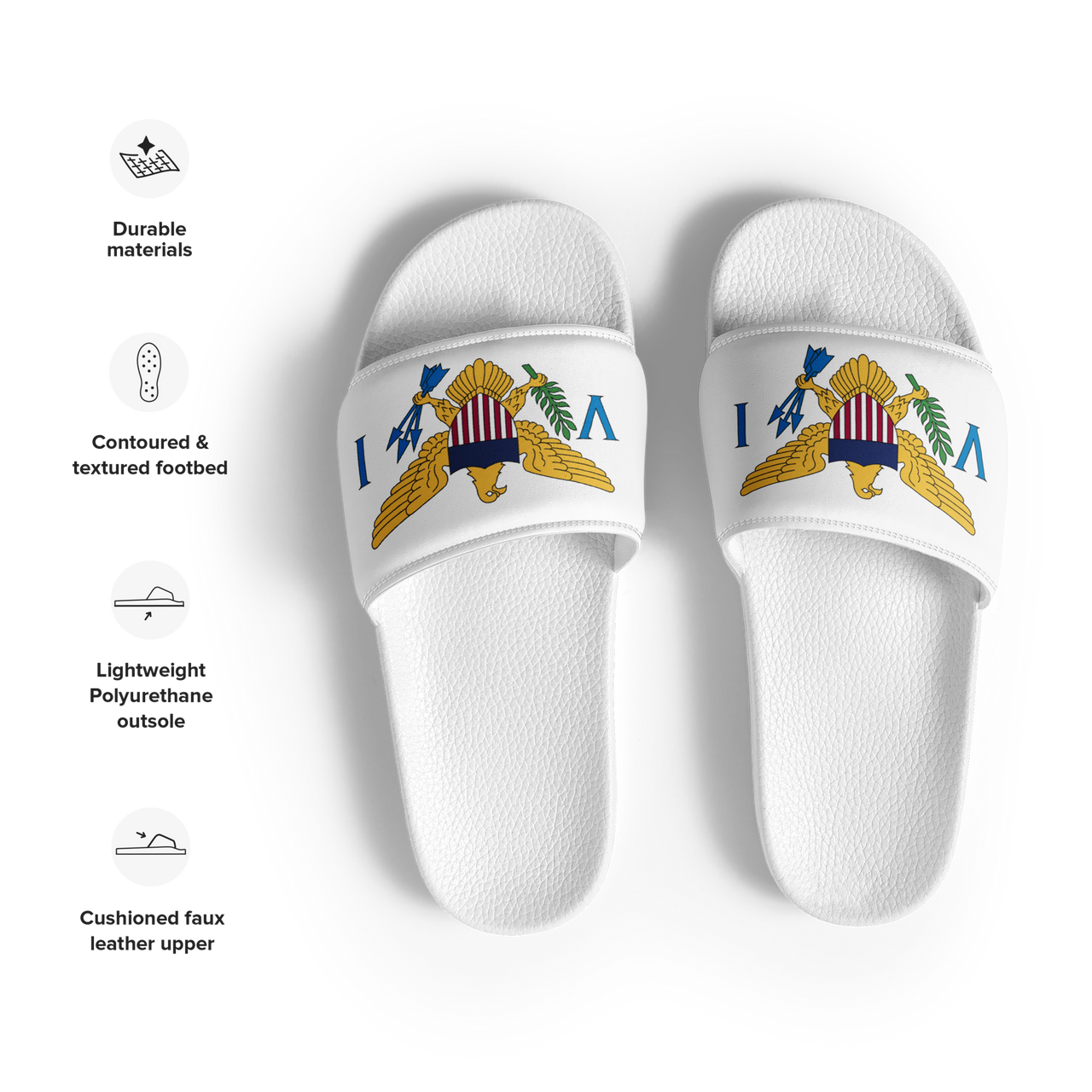 Virgin Islands Flag Men’s slides