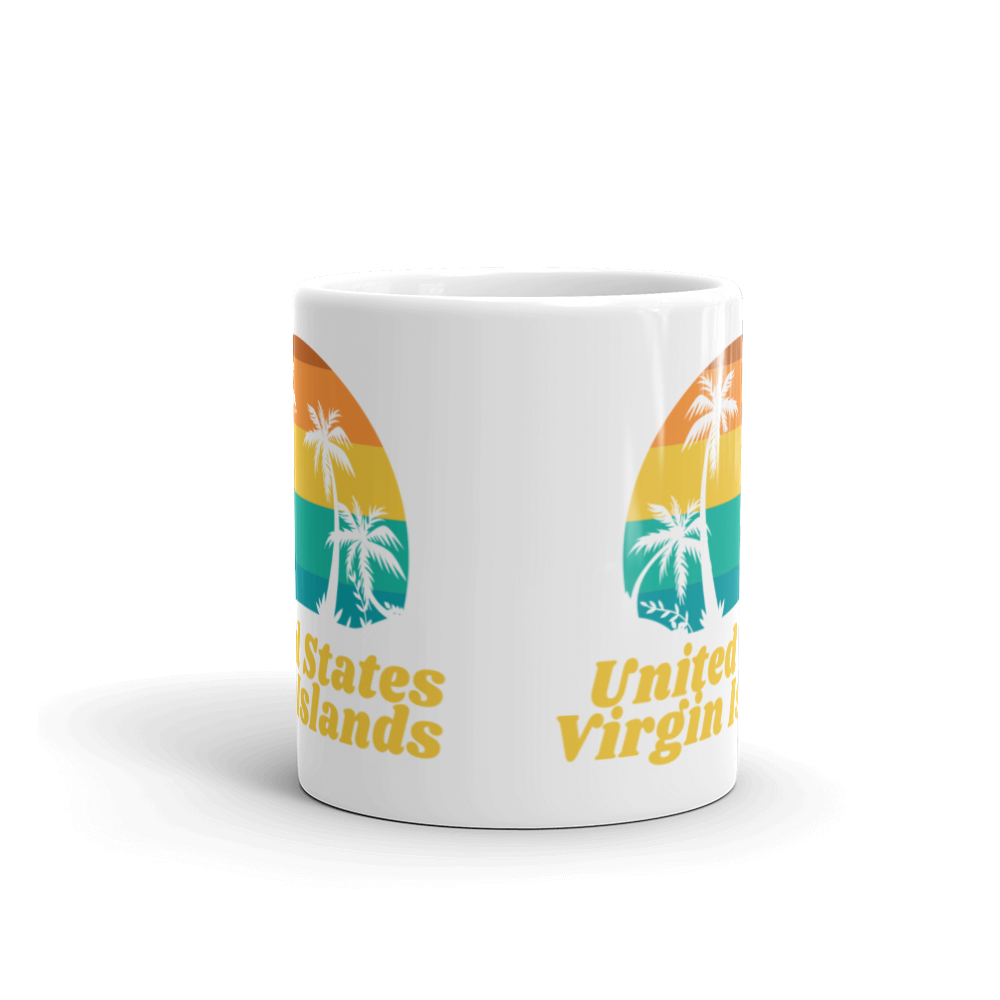 United States Virgin Islands White Glossy Mug