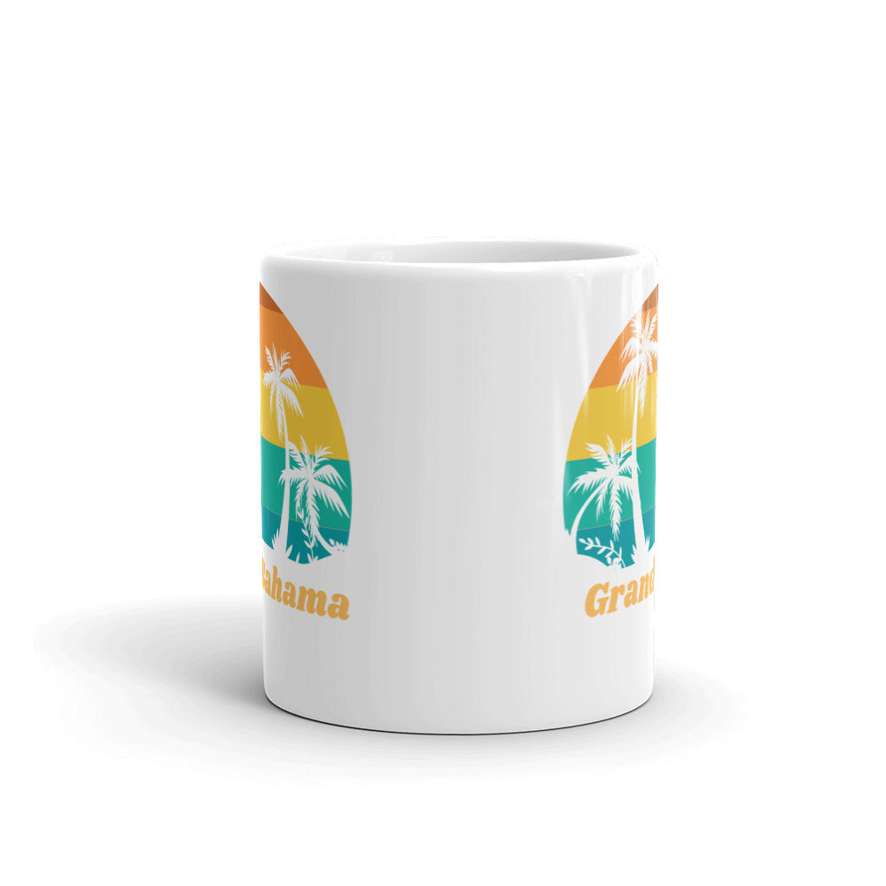 Grand Bahama White Glossy Mug