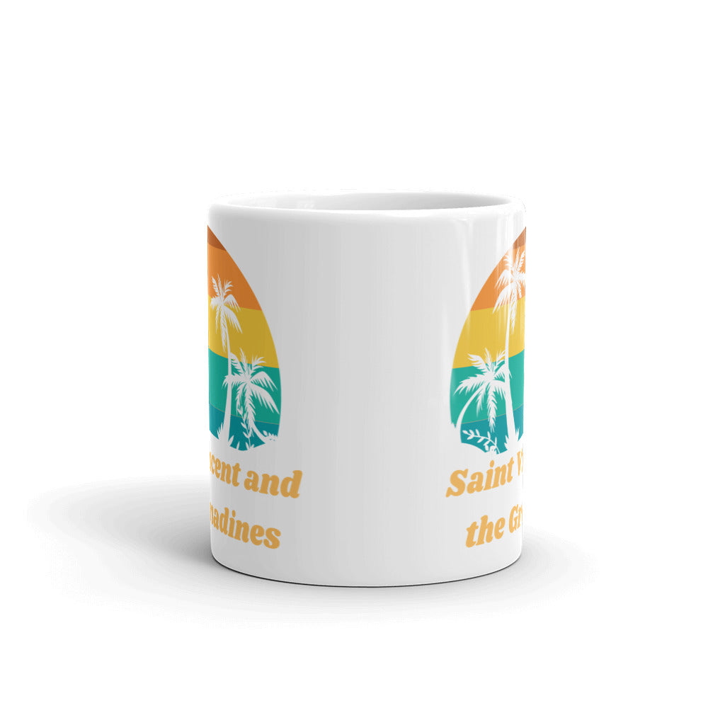 Saint Vincent and the Grenadines White Glossy Mug