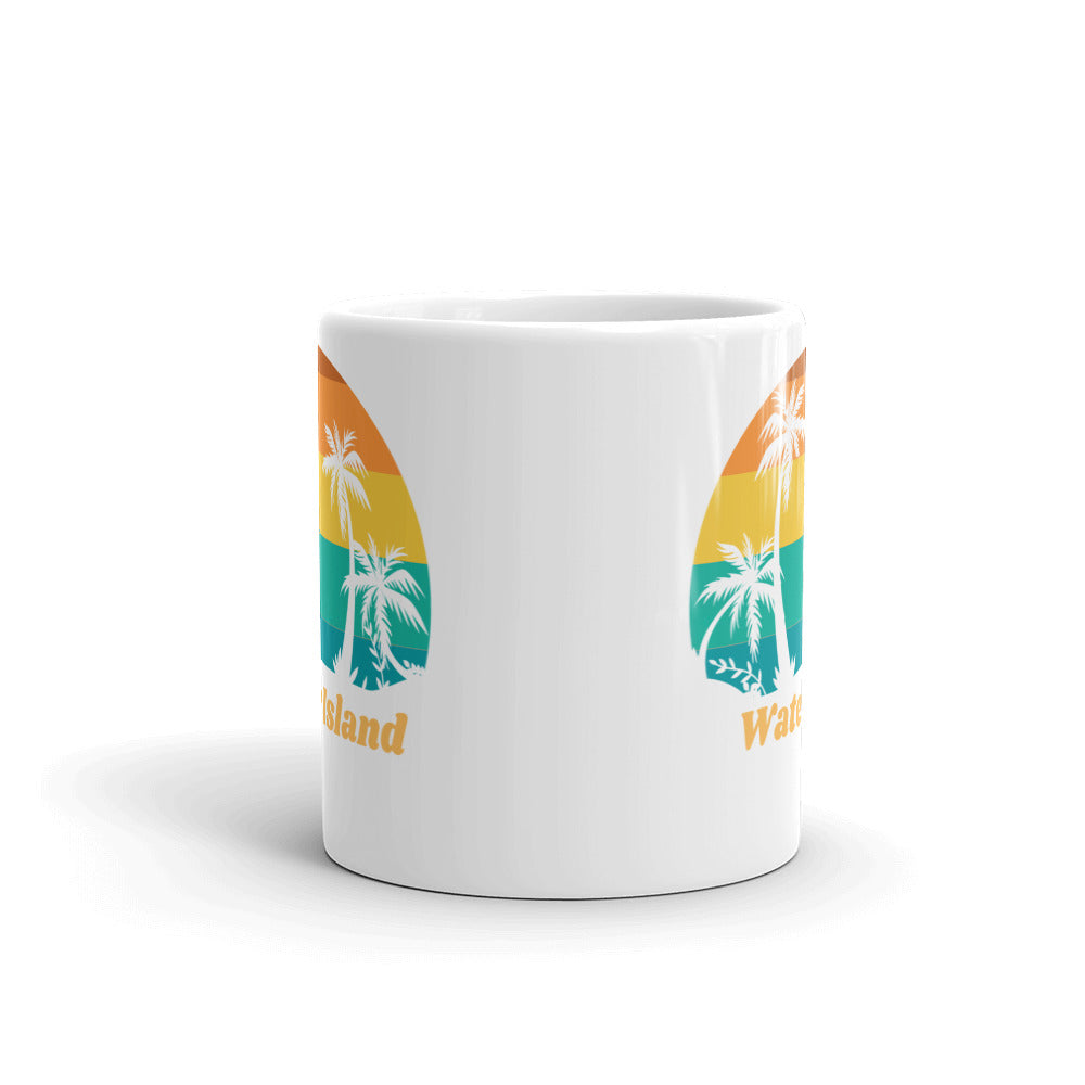 Water Island White Glossy Mug