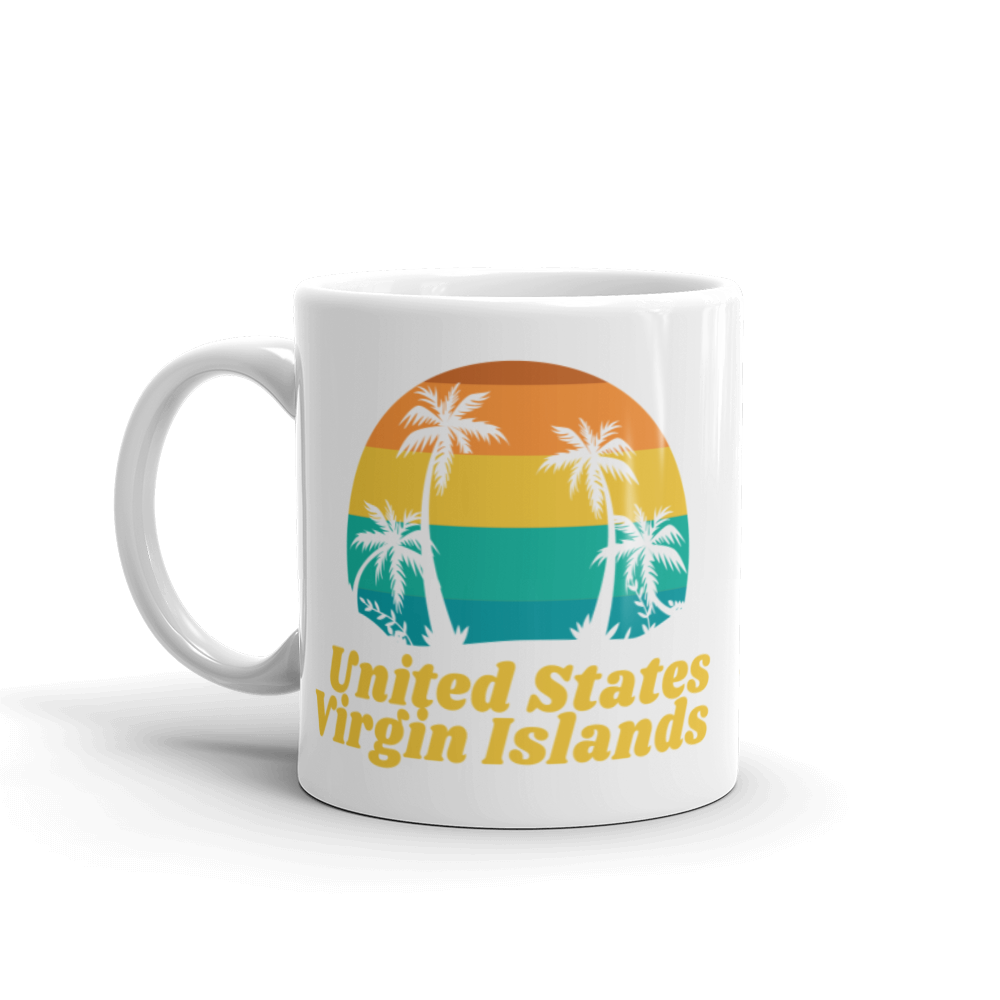 United States Virgin Islands White Glossy Mug