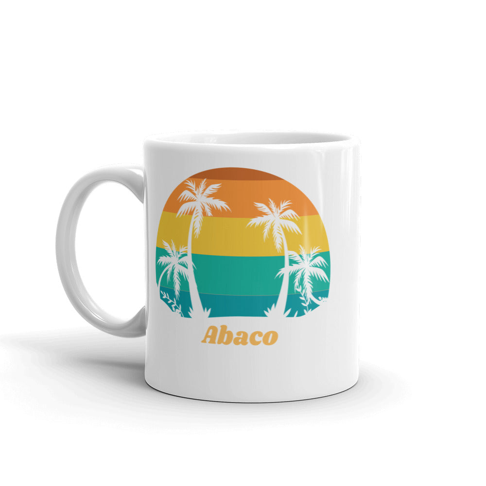 Abaco Bahamas Vintage White Glossy Mug