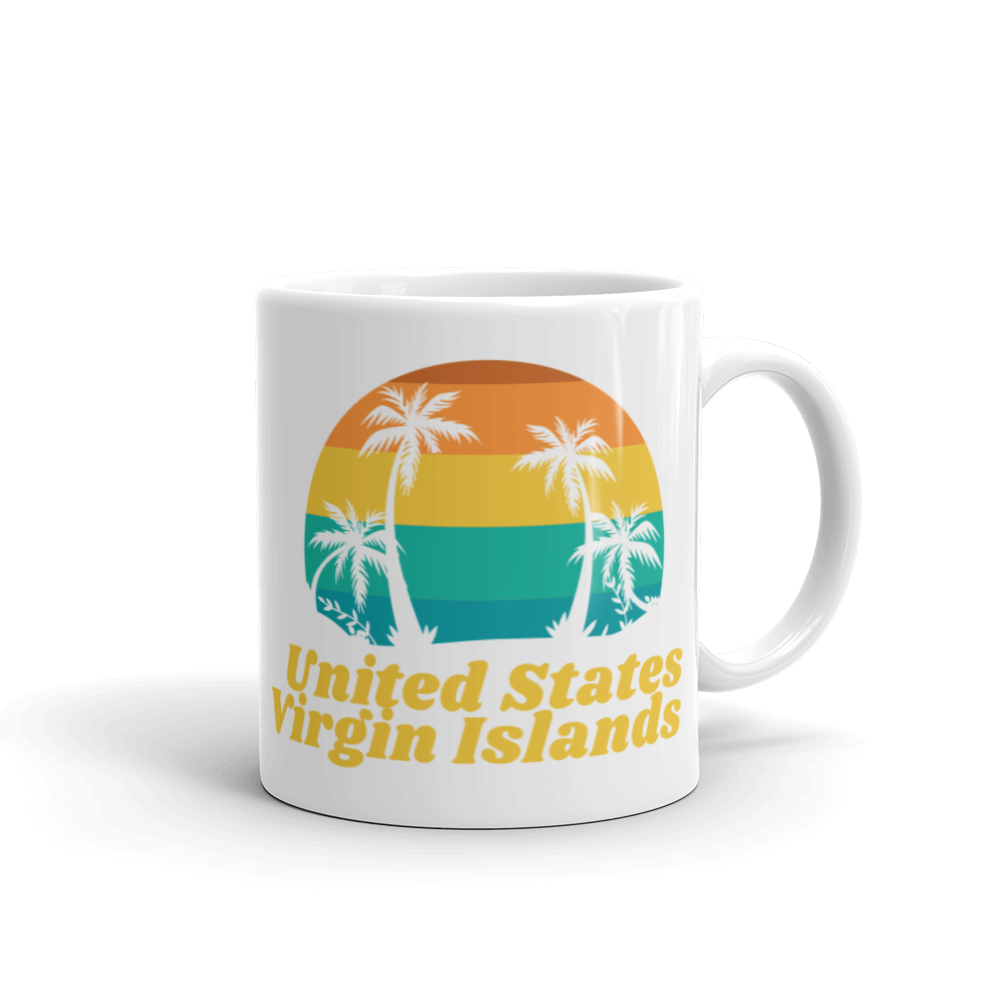 United States Virgin Islands White Glossy Mug