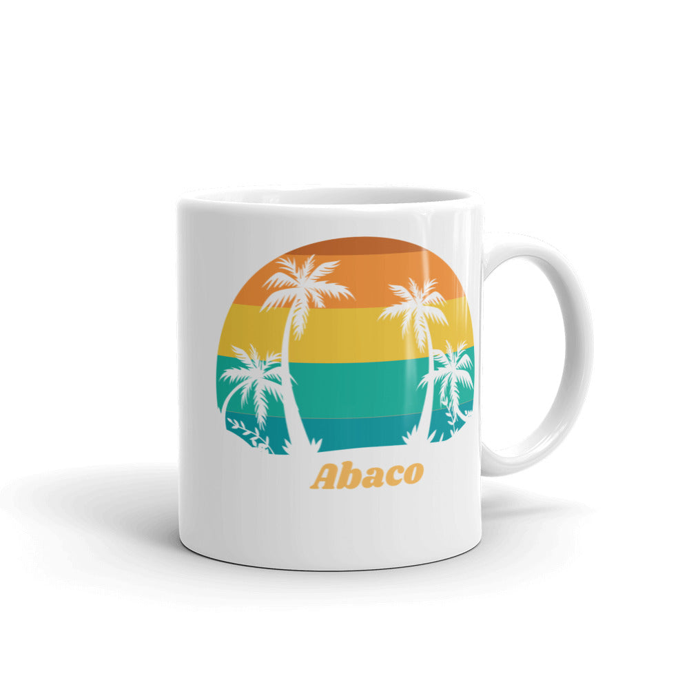 Abaco Bahamas Vintage White Glossy Mug