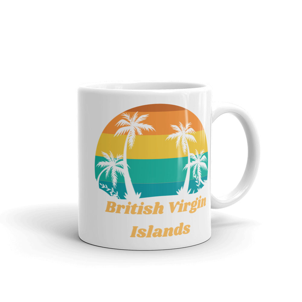 British Virgin Islands White Glossy Mug