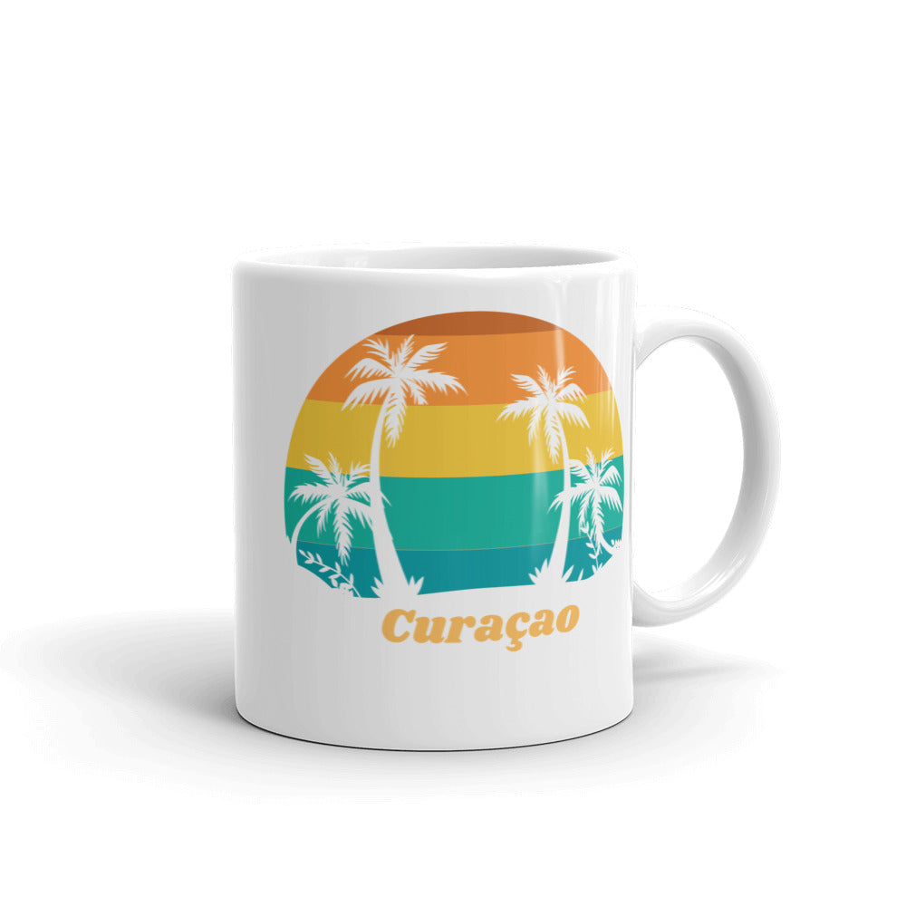 Curaçao White Glossy Mug