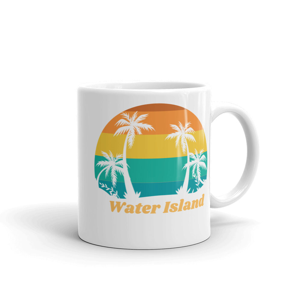 Water Island White Glossy Mug