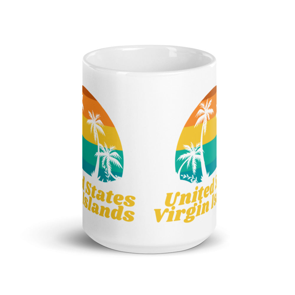 United States Virgin Islands White Glossy Mug