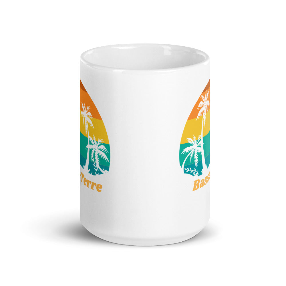 Basse-Terre Guadeloupe Vintage White Glossy Mug