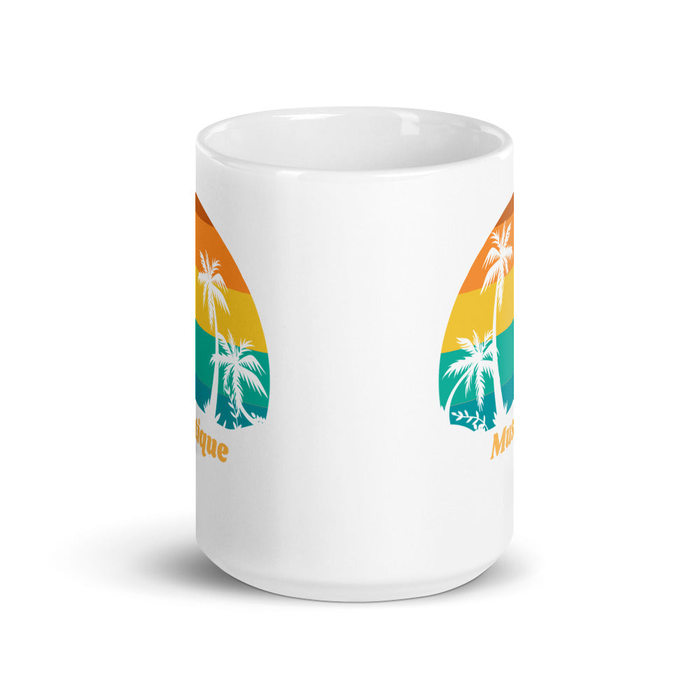 Mustique White Glossy Mug