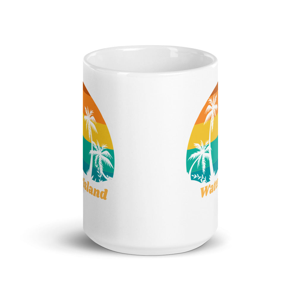 Water Island White Glossy Mug