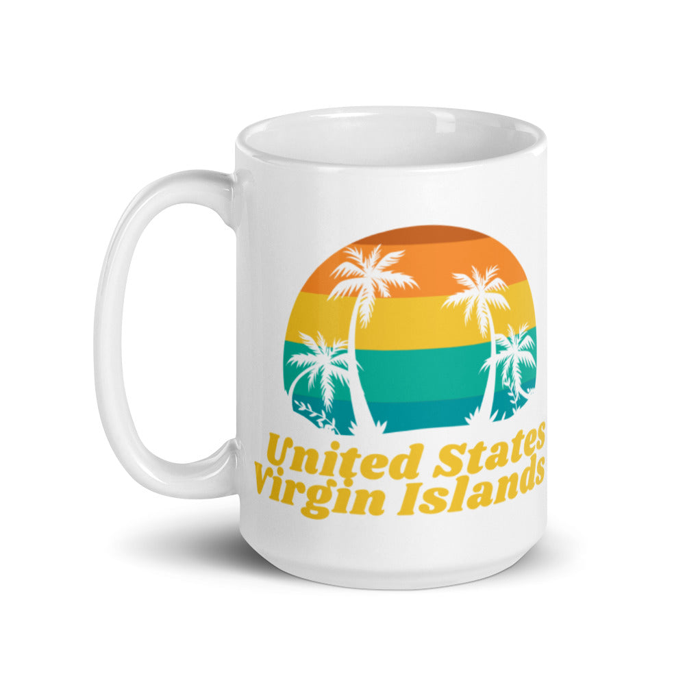 United States Virgin Islands White Glossy Mug