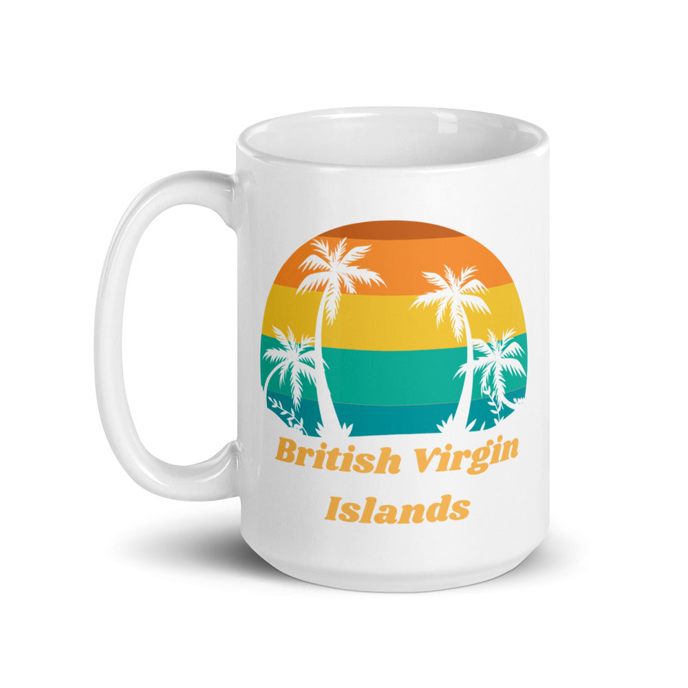 British Virgin Islands White Glossy Mug