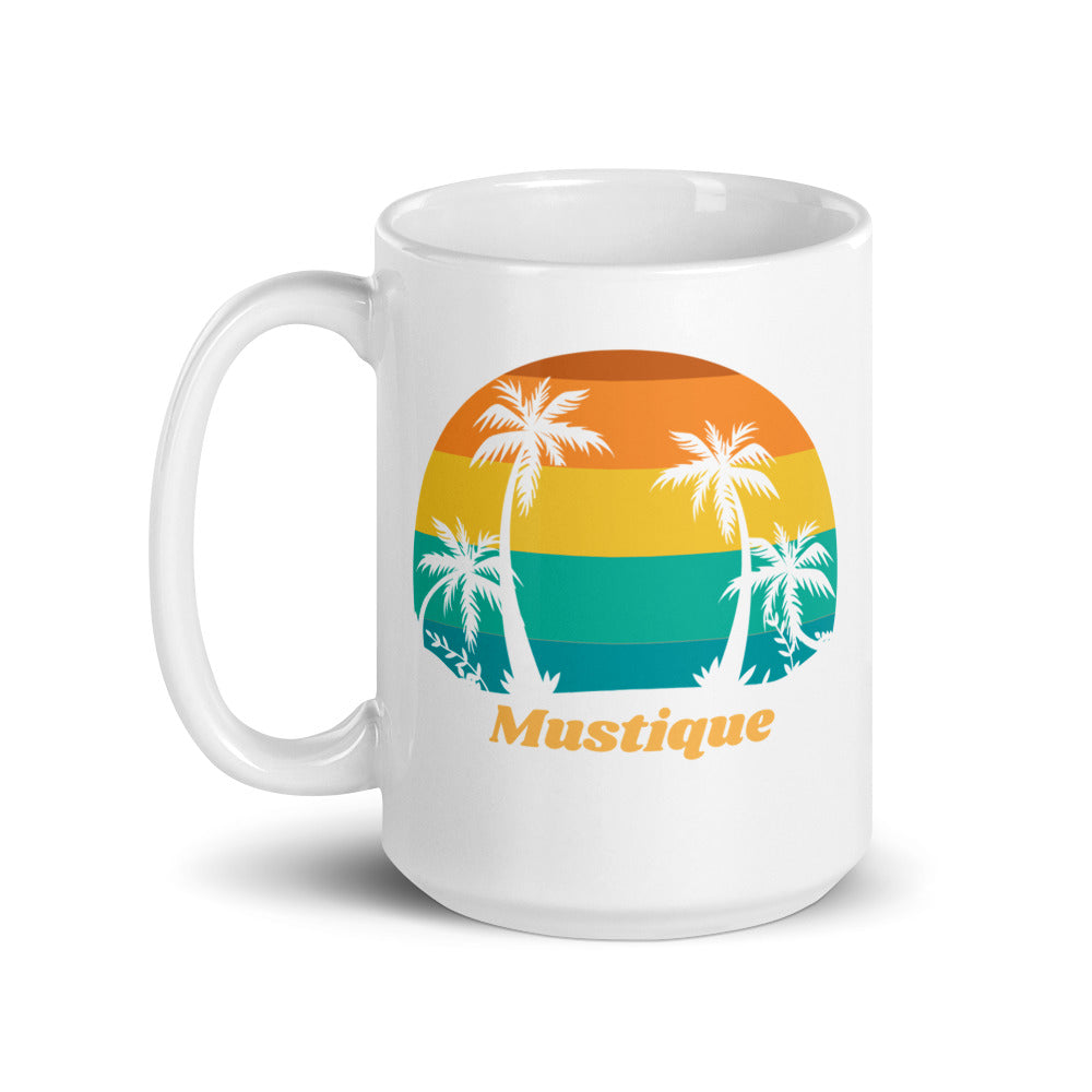 Mustique White Glossy Mug