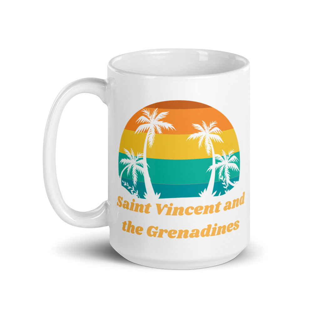 Saint Vincent and the Grenadines White Glossy Mug