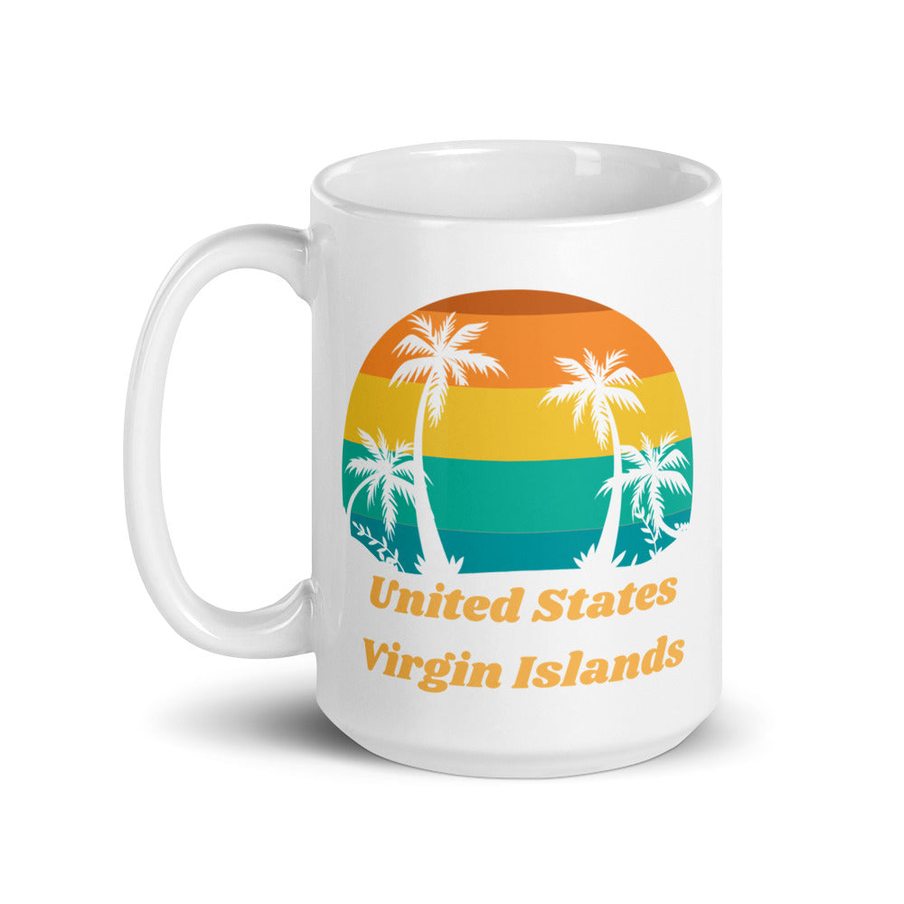 United States Virgin Islands White Glossy Mug