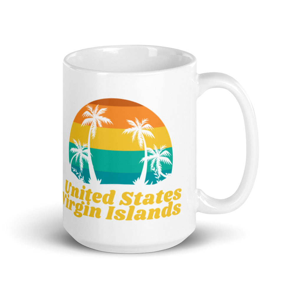 United States Virgin Islands White Glossy Mug