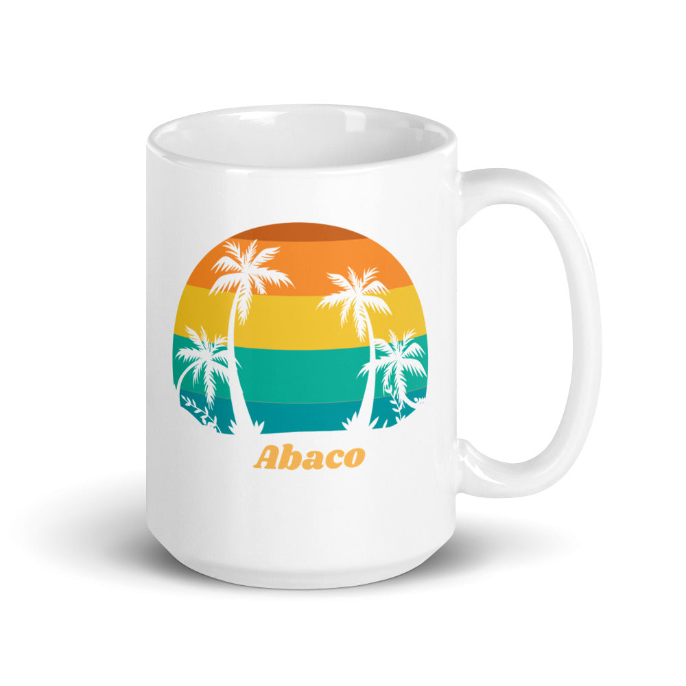 Abaco Bahamas Vintage White Glossy Mug