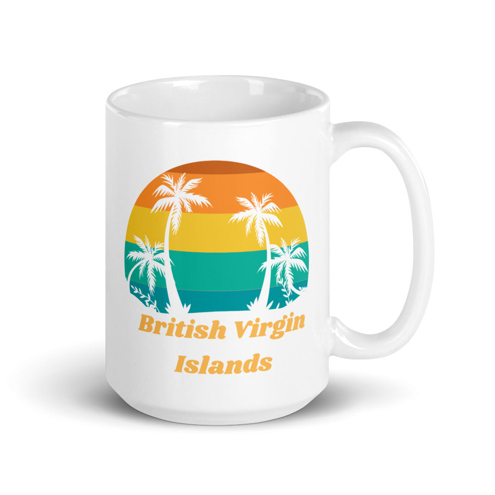 British Virgin Islands White Glossy Mug