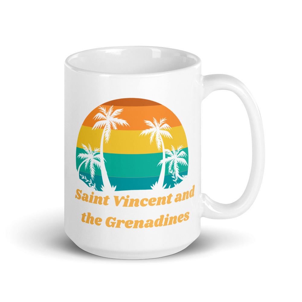 Saint Vincent and the Grenadines White Glossy Mug