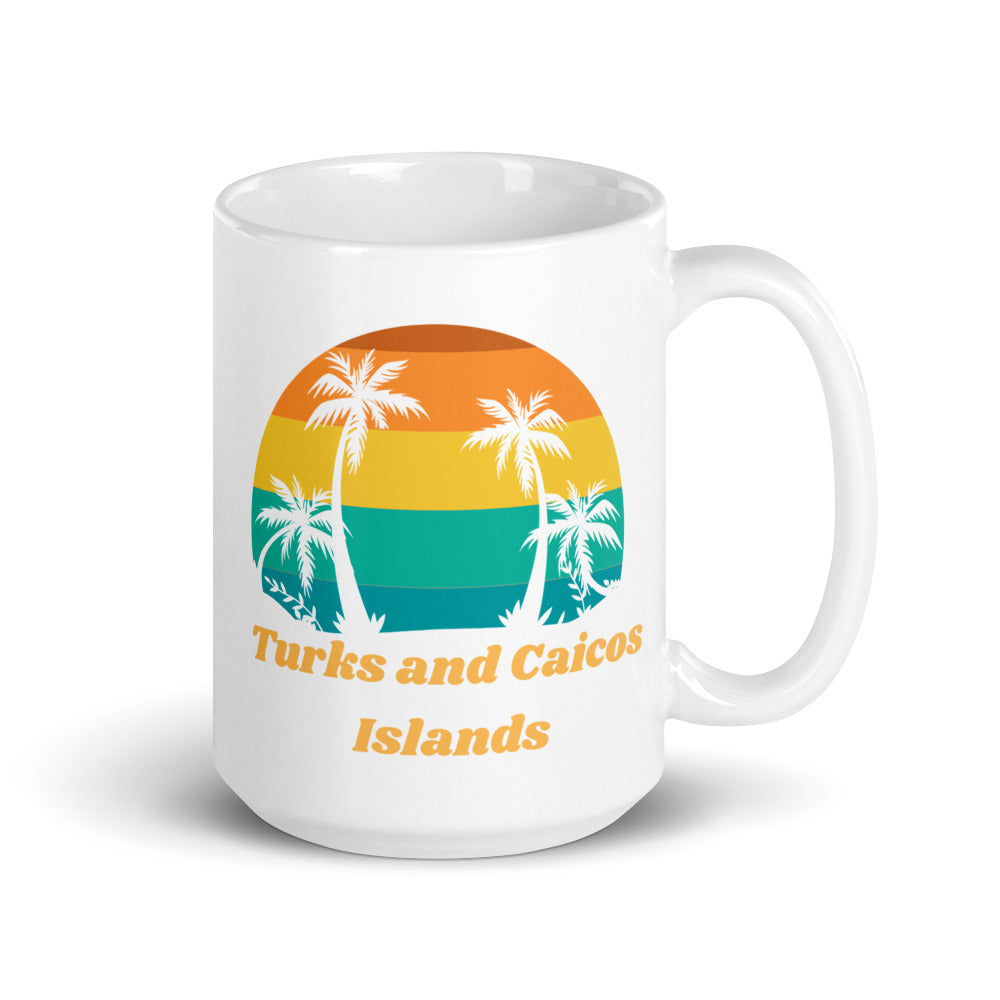 Turks and Caicos Islands White Glossy Mug