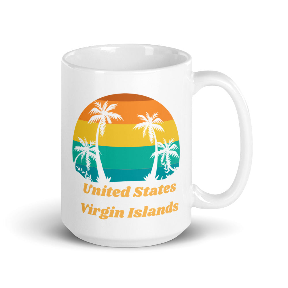 United States Virgin Islands White Glossy Mug